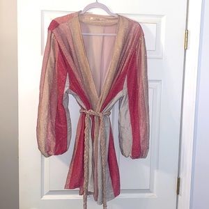 VICI glitter wrap dress